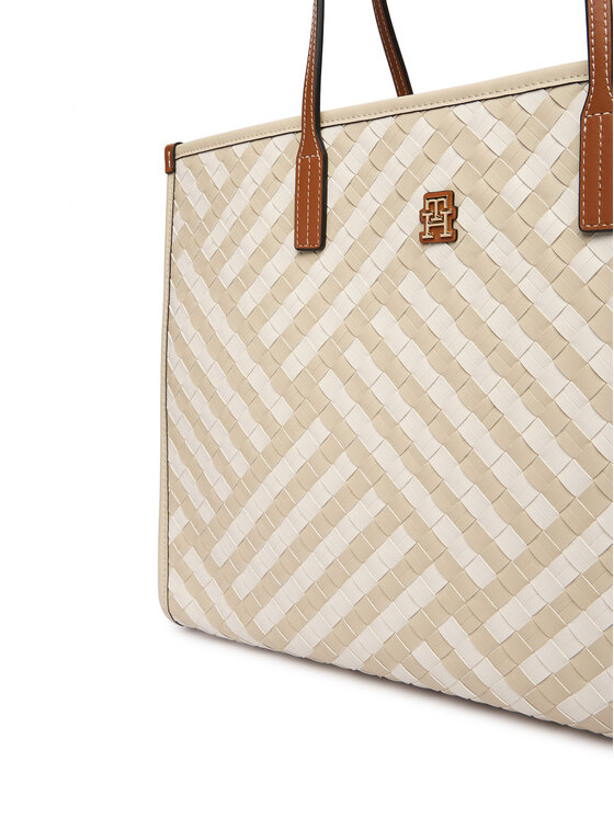 Tommy Hilfiger Tommy Hilfiger Handtasche Th City Tote AW0AW18394 Beige