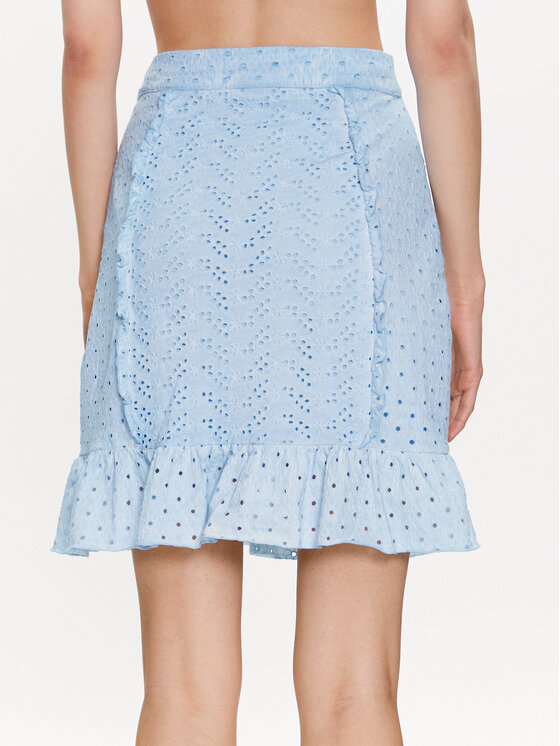 Guess Guess Mini sukňa Aini W3GD0A KALQ0 Modrá Slim Fit
