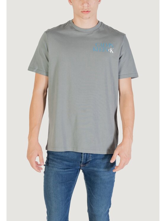 Calvin Klein Jeans Calvin Klein Jeans T-shirt SS 30S EU CK NY WORD Grigio Casual Fit