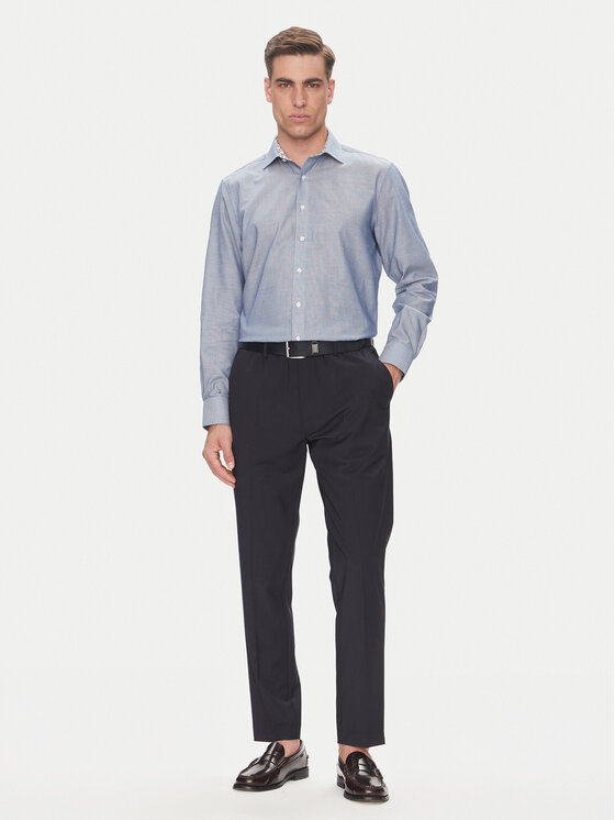 Pierre Cardin Pierre Cardin Koszula C6 11004.0403 Niebieski Modern Fit