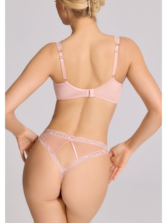 Poupée Marilyn Poupée Marilyn Biustonosz z fiszbiną DELIGHT M Różowe złoto