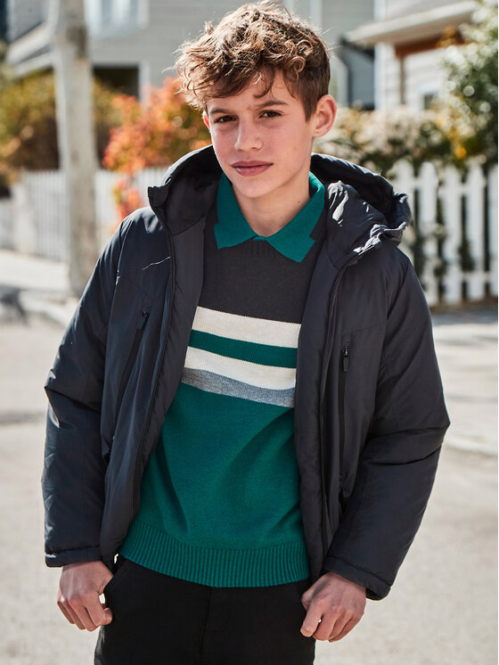 Mayoral Mayoral Зимно яке 7460 Сив Regular Fit