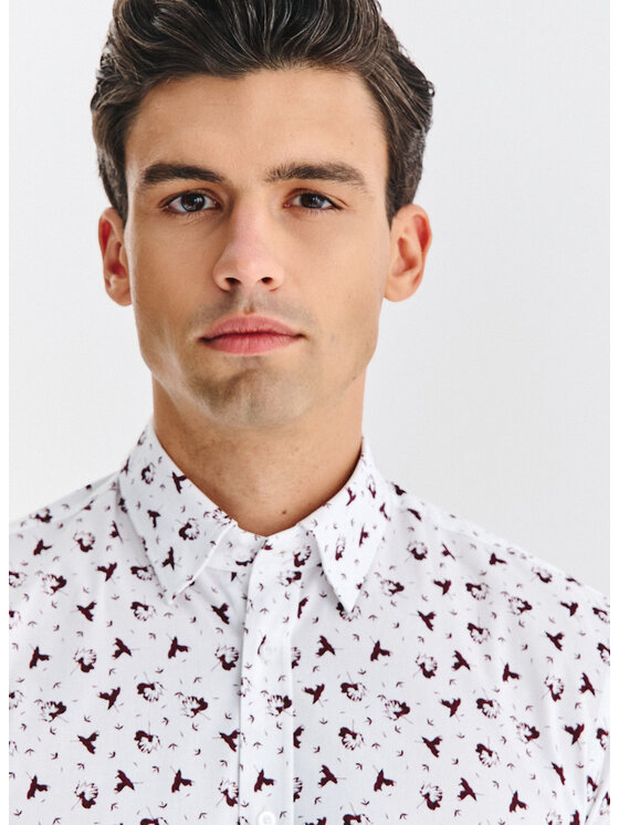Pako Lorente Pako Lorente Koszula P25WF-1X-013 Biały Slim Fit