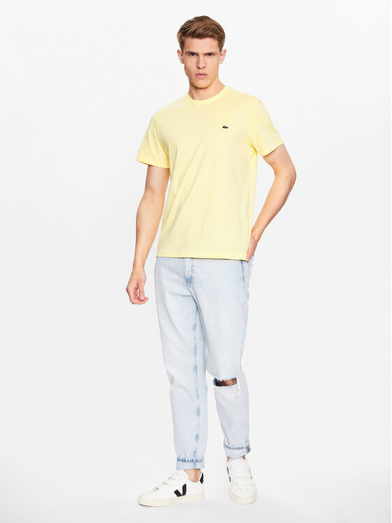 T shirt 2024 jaune lacoste