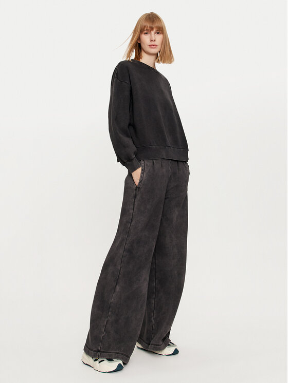 Deha Deha Παντελόνι φόρμας C12175 Μαύρο Relaxed Fit