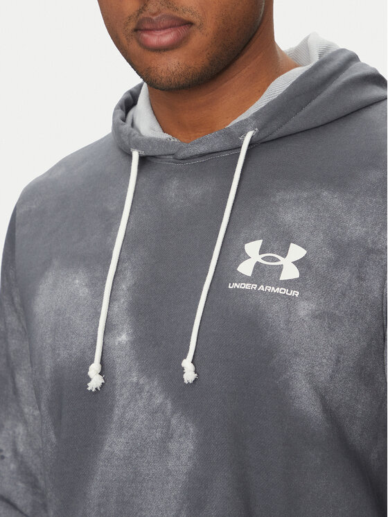 Under Armour Under Armour Bluză Rival Terry Printed 1390138 Gri Relaxed Fit