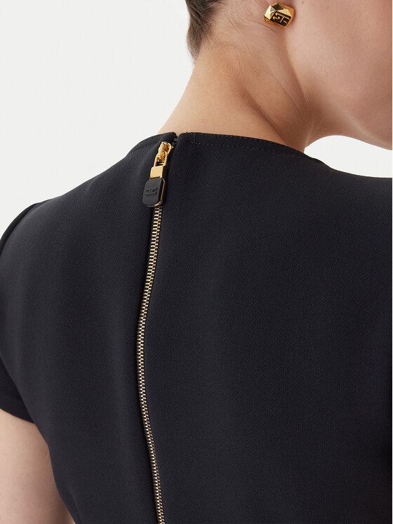 Elisabetta Franchi Elisabetta Franchi Koktélruha AB-819-57E2-V690 Fekete Regular Fit