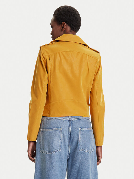 Desigual Desigual Giacca in similpelle Must 25WWEW69 Giallo Regular Fit