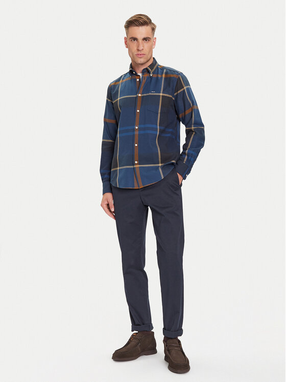 Barbour Barbour Koszula Dunoon MSH4980TN54 Granatowy Regular Fit