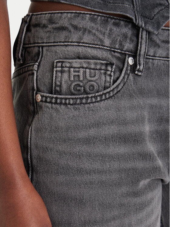 HUGO HUGO Džínsy Gilissi_5 50559124 Sivá Straight Fit