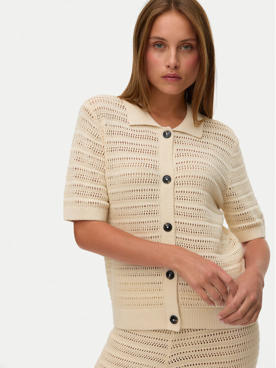 Vero Moda Vero Moda Kardigan Hayley 10340130 Beżowy Regular Fit