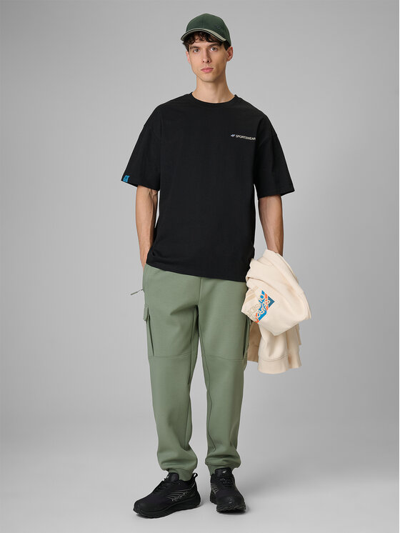 4F 4F T-Shirt NATURE’S TRAIL Czarny Loose Fit
