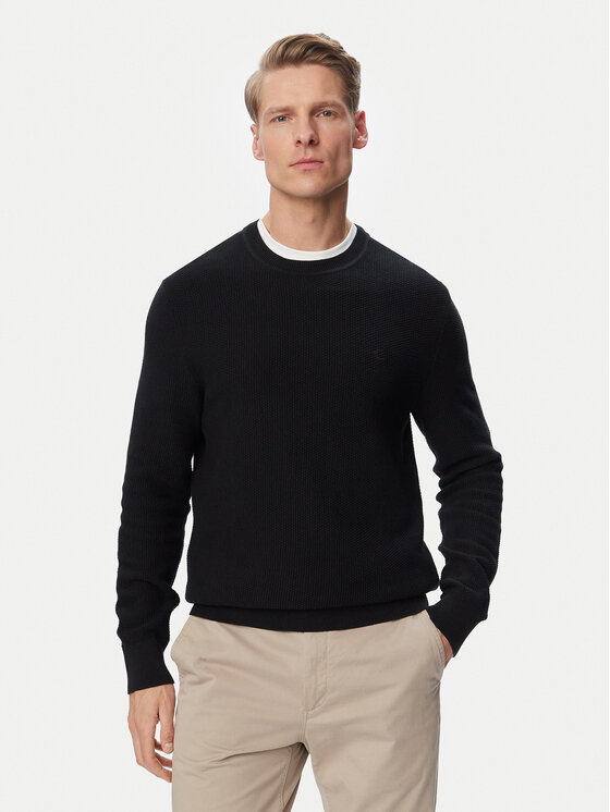 Calvin Klein Pulover LV04LF304G Negru Regular Fit