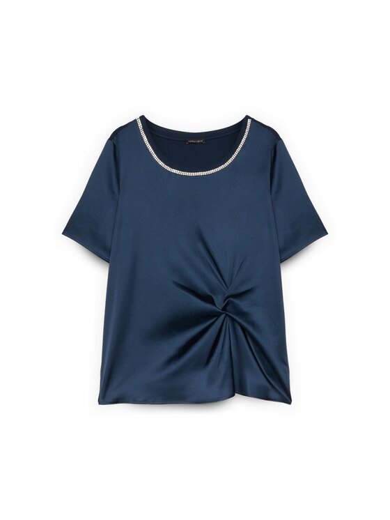 Fiorella Rubino Fiorella Rubino T-shirt G03GL008877N034 Blu Regular Fit