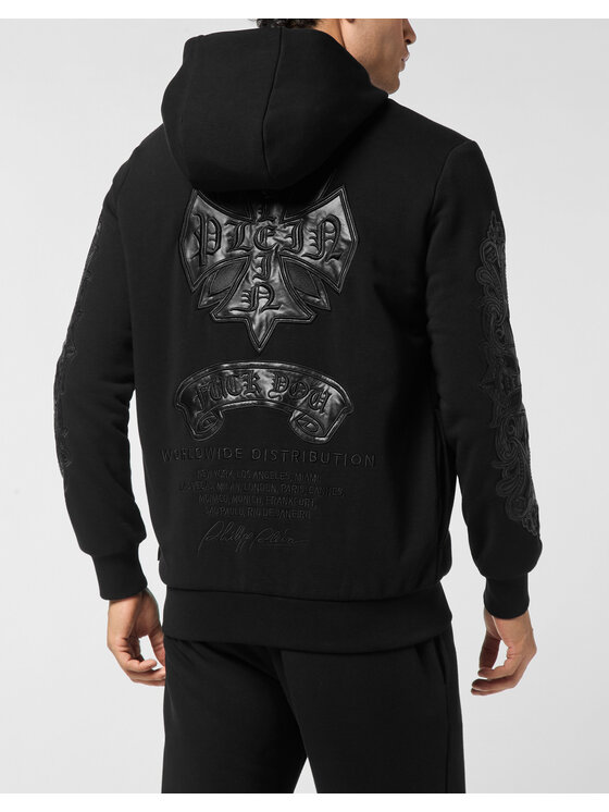 PHILIPP PLEIN PHILIPP PLEIN Bluza 25931 Czarny Athletic Fit