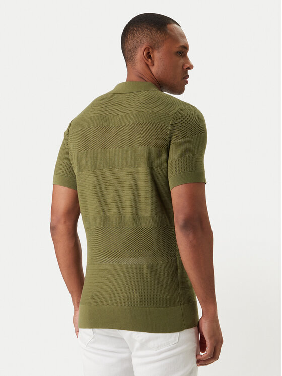 KARL LAGERFELD KARL LAGERFELD Polo 655009 562301 Zelena Regular Fit