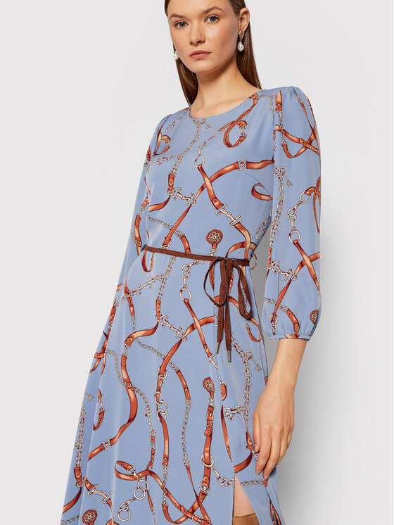 Rinascimento Rinascimento Kleid für den Alltag CFC0018034002 Blau Regular Fit