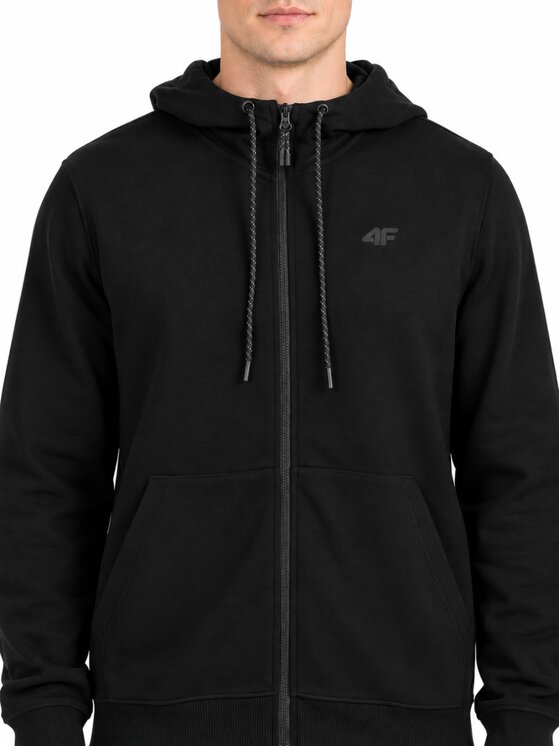 4F 4F Mikina 4FWMM00TSWSM2550-20S Černá Regular Fit