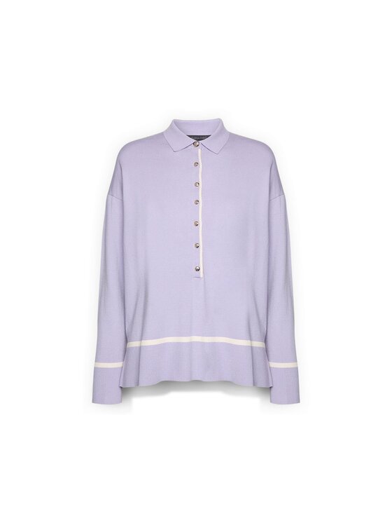 Elena Mirò Elena Mirò T-shirt M607Z000749N0A1 Viola Regular Fit