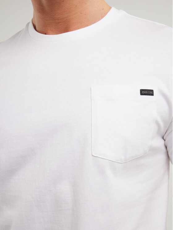 BIG STAR BIG STAR T-Shirt CARBON Biały Basic Fit