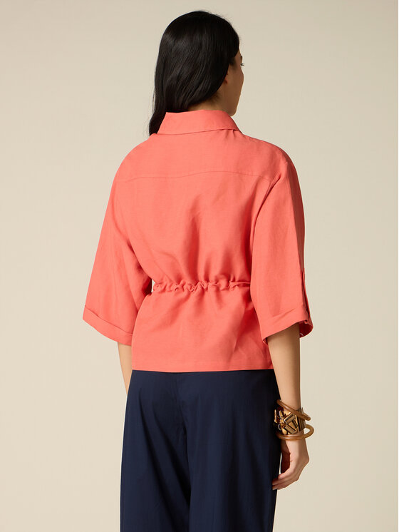 Oltre Oltre Giacca di transizione R009J100327N016 Arancione Baggy Fit