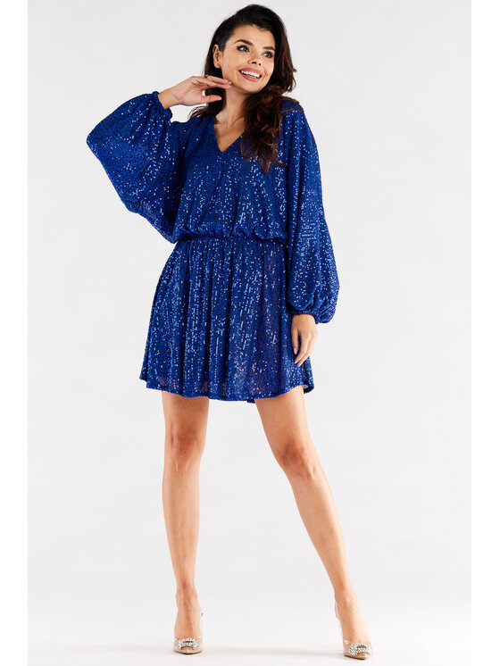 Awama Awama Abito da sera A485 Blu Basic Fit