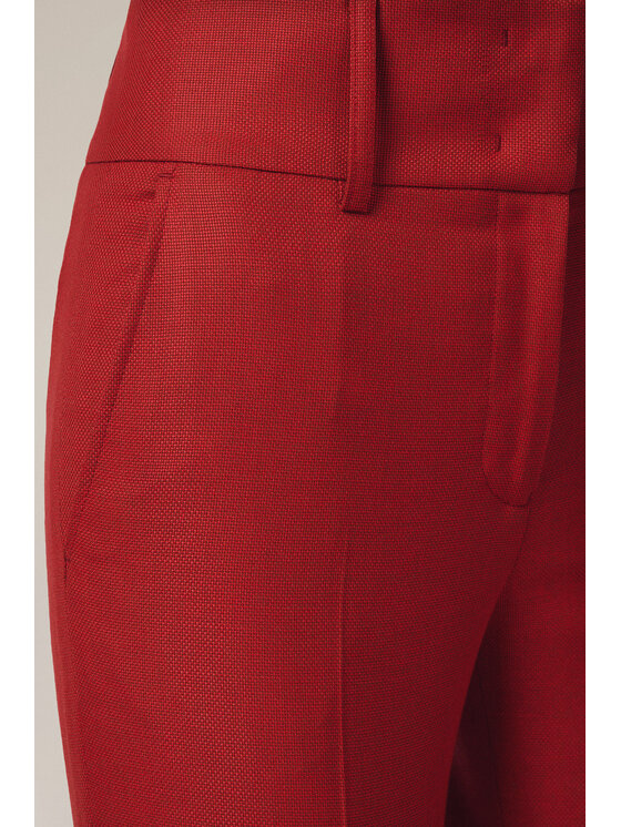 Lancerto Lancerto Spodnie materiałowe Cetona SP073225000007 Czerwony Regular Fit