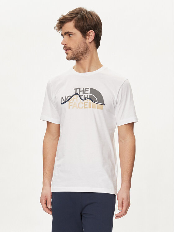 The North Face The North Face T-shirt Mountain Line NF0A87NT Bianco Regular Fit