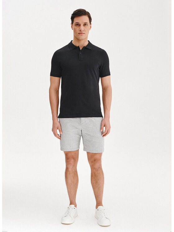 Pako Lorente Pako Lorente Szorty materiałowe P25SF-WS-004 Szary Classic Fit