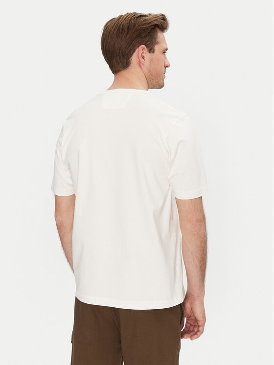 C.P. Company C.P. Company T-Shirt 18CMTS107A110301W Biały Regular Fit