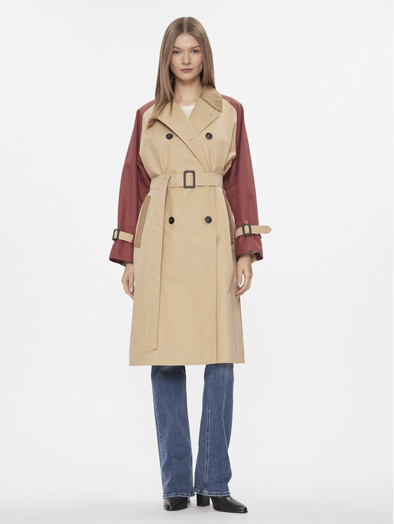 Weekend Max Mara Weekend Max Mara Trench Canasta 2415021021 Beige Regular Fit