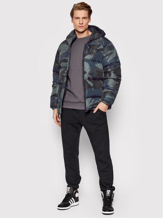 adidas adidas Kurtka puchowa Camo H13566 Zielony Regular Fit