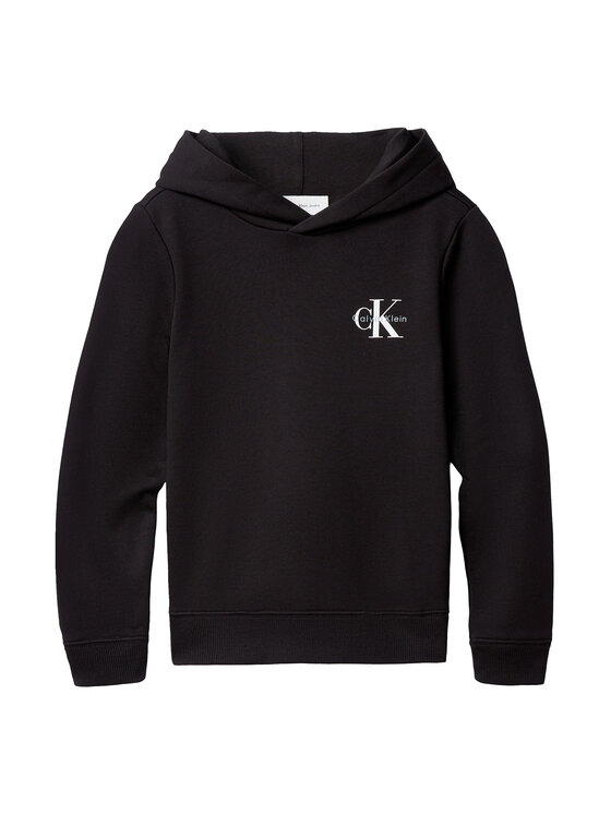 Calvin Klein Jeans Calvin Klein Jeans Mikina Small Monogram IU0IU00712 Černá Regular Fit