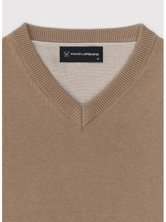Pako Lorente Pako Lorente Sweter P24SB-2X-002 Brązowy Classic Fit
