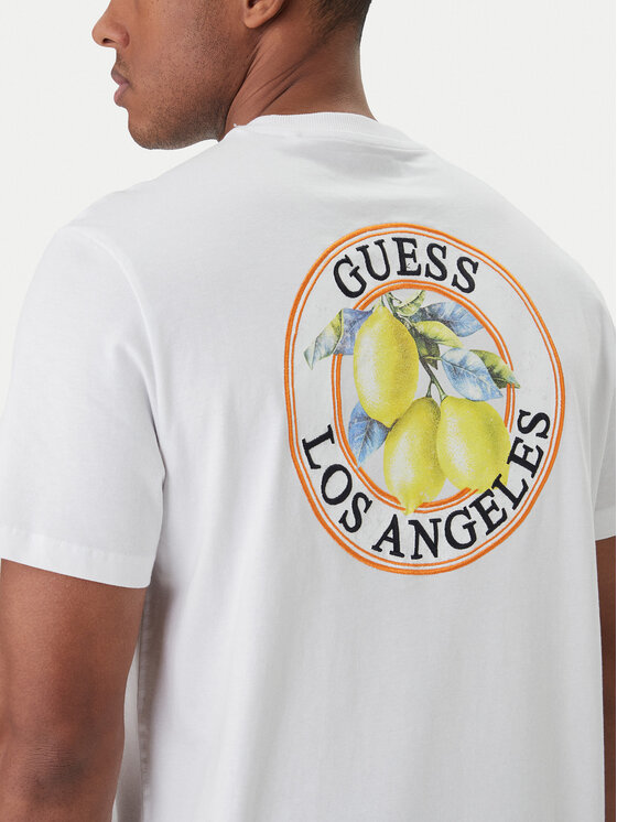 Guess Guess T-Shirt M6GI19 K3051 Biały Reglan Fit