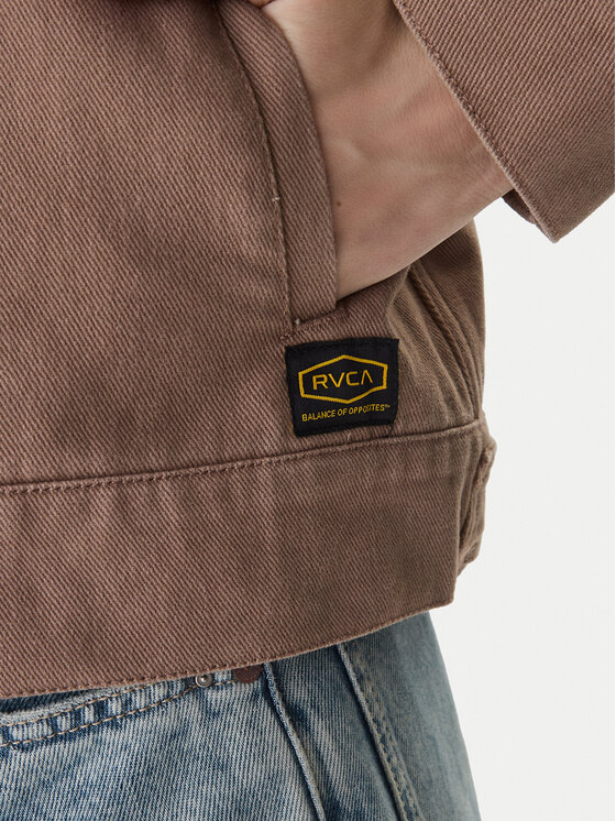 RVCA RVCA Giacca di jeans Dayshift II 23B153503 Beige Regular Fit