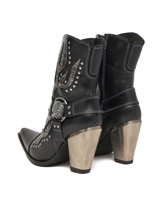 NEW ROCK NEW ROCK Kovbojské topánky M-7919-S1 Čierna