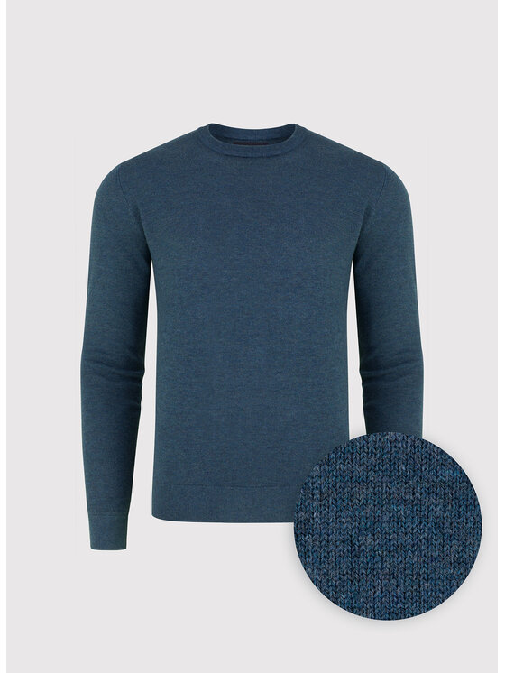 Pako Lorente Pako Lorente Sweter P25WF-2X-017 Granatowy Classic Fit