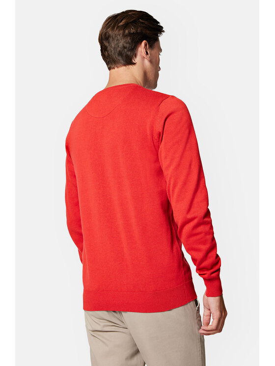 Lancerto Lancerto Sweter Morey SW073223000023 Czerwony Regular Fit