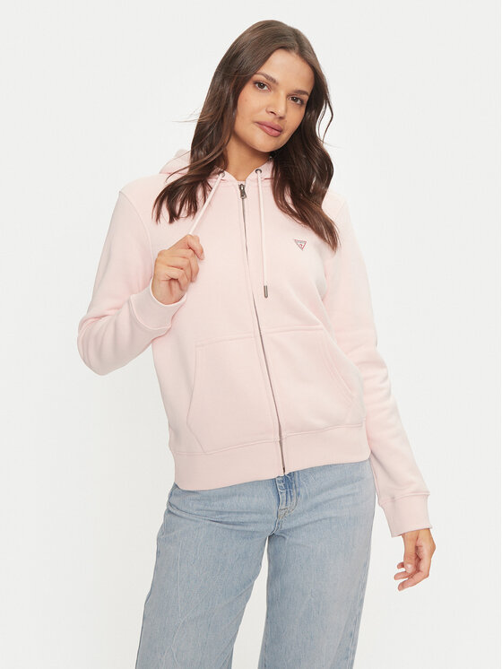 Guess Jeans Guess Jeans Світшот W4YQ03 KC811 Рожевий Regular Fit