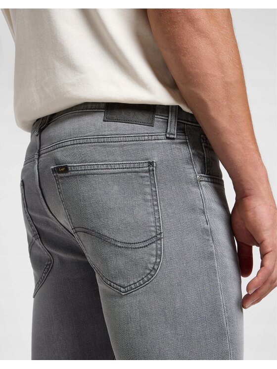 Lee Lee Jeansy Luke Szary Slim Fit