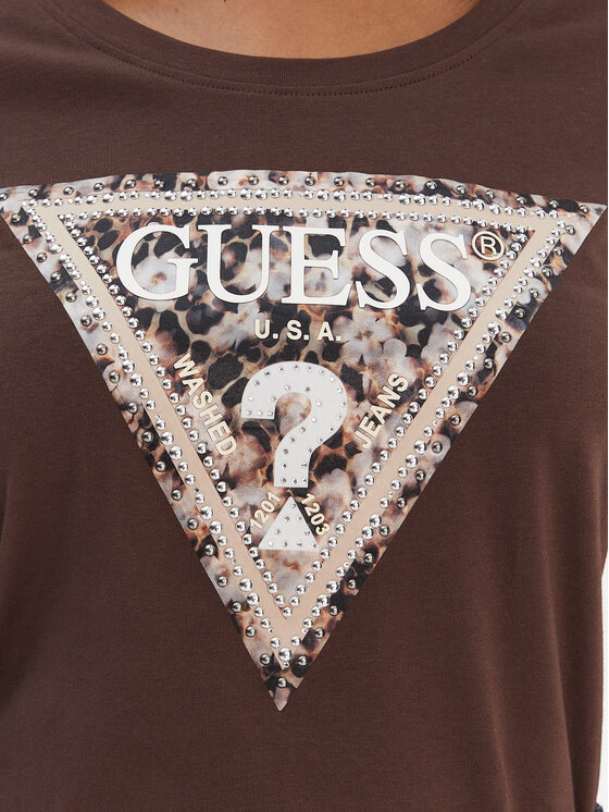 Guess Guess Blúz W6RI33 J1314 Barna Regular Fit