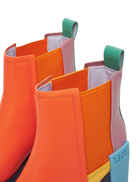 United Nude United Nude Škornji Grip Chelsea Mid IV 1095992116 Oranžna