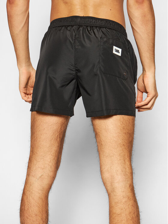 KARL LAGERFELD KARL LAGERFELD Плувни шорти Classic KL21MBS02 Черен Regular Fit
