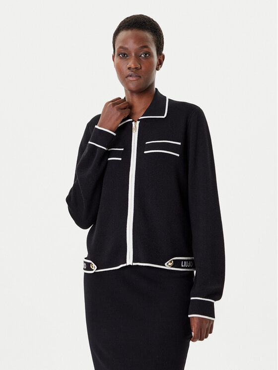 Liu Jo Sport Liu Jo Sport Kardigán TF5250 MS59L Čierna Regular Fit