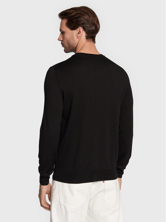 BOSS Boss Sweter Baram-L 50476363 Czarny Regular Fit