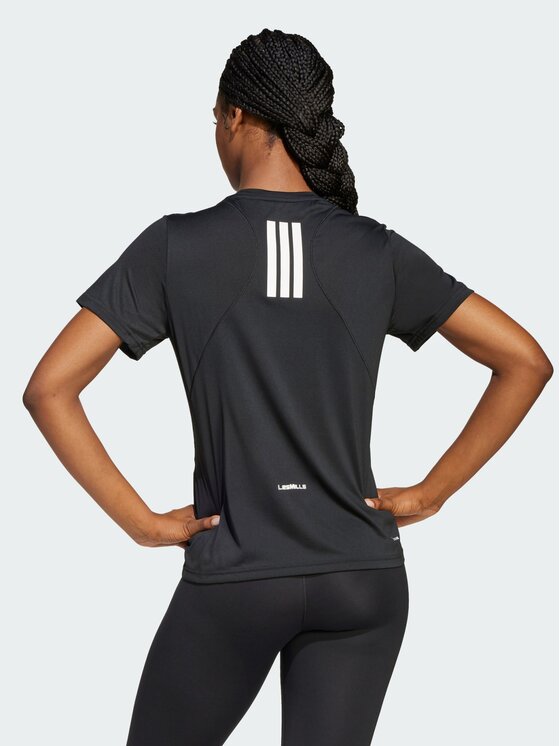 adidas adidas Koszulka techniczna Les Mills Graphic Tee Czarny Regular Fit