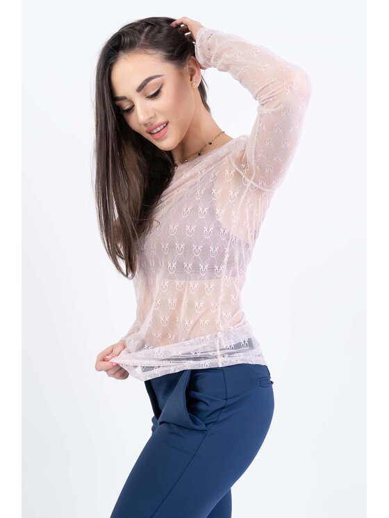 PINKO Pinko Bluzka Berlino Różowy Slim Fit