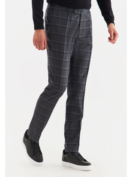 Pako Lorente Pako Lorente Spodnie garniturowe P22WP-6G-032 Szary Slim Fit