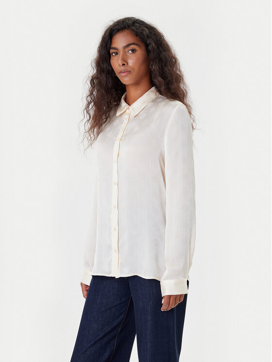 Dámská Guess Košile, Velikost:XL, Barva: Écru, W5YH1A WHCR2